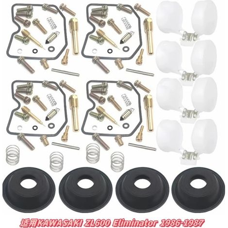 Vergaser-Reparatursatz für KAWASAKI ZL600 Eliminator 1986-1987