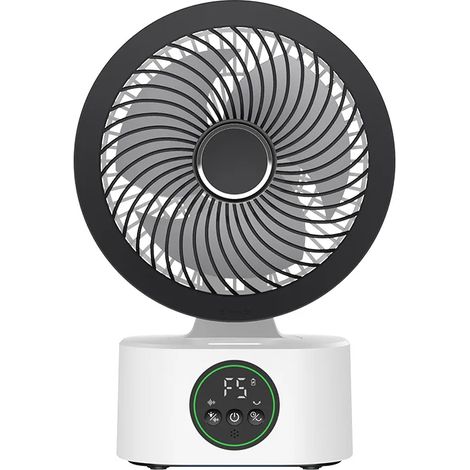 Ventilateur mural portable (noir) avec télécommande, chargement USB, ventilateur électrique pliable pour la maison (1/3)