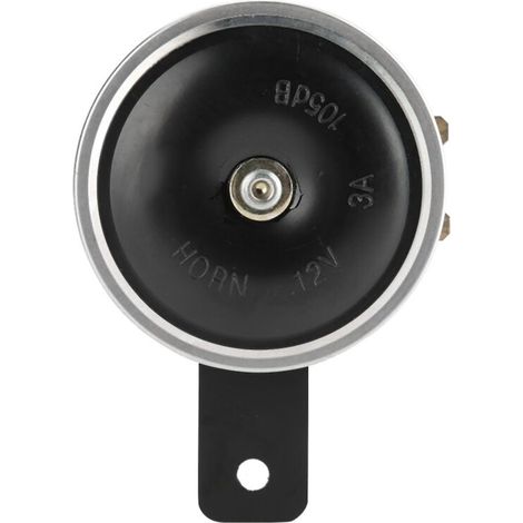 Klaxon Universel 3 Pouces 12V Puissant Imperméable Métallique pour Voiture, Camion, Moto (1/5)