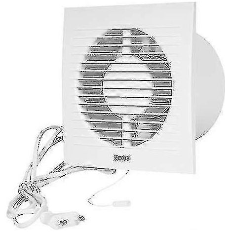 Extracteur d'air 100 mm avec câble - Extracteur d'air mural silencieux pour cuisine, salle de bain, maison et toilettes - Solution de ventilation efficace (1/5)