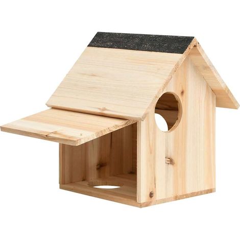 Casa para ardillas madera maciza de abeto 26x25x29 cm vidaXL