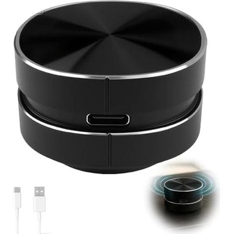 Haut parleurs à Conduction Osseuse Mini Basse Stéréo Portable Petit Haut Parleur sans Fil avec Ventouse Radio FM Étanche avec Microphone Intégré, Convient pour Les Voyages/Le Camping/La Douche (1/5)