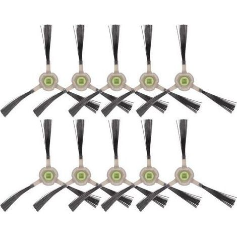 (10 pièces) Brosse latérale pour Lefant M1, M320, M310, M210B M213S M210S M210 M213 OKP K2 K3 K3A K4 K5, kit de brosse latérale pour aspirateur robot, accessoire de brosses latérales de remplacement (1/5)