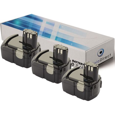 Lot de 3 batteries pour Hitachi WH14D perceuse visseuse 2000mAh 14.4V (1/2)