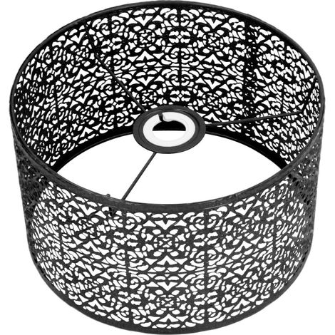Hohlmetall-Lampenschirm E27/E14, universell einsetzbar, gute Wärmeableitung, eleganter schwarzer Lampenschirm (1/5)