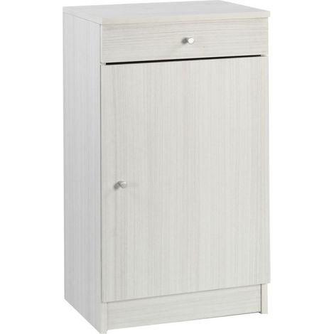 Niedriger Mehrzweckschrank eine Tür eine Schublade Eucalipto 46x34x h80 cm (1/3)