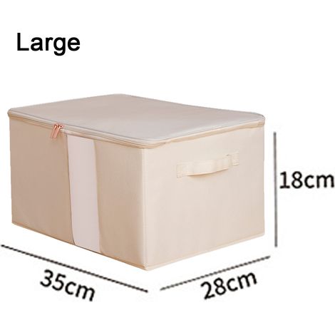 Boîte de rangement pour vêtements visuelle, sac de rangement matelassé (1/5)