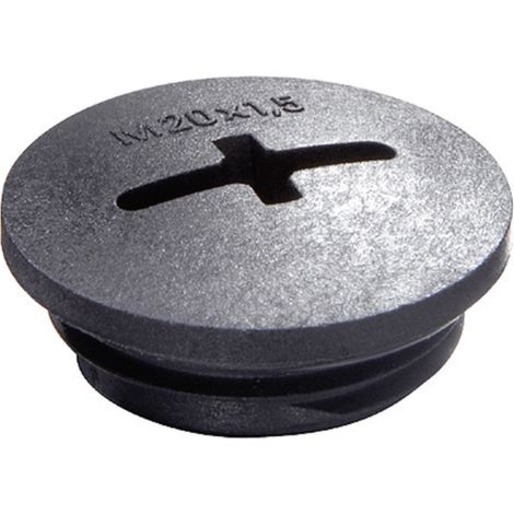 Wiska 10061832 EVSG M20 RAL 9005 Verschlussschraube M20 Polyamid Schwarz (RAL 9005) 1 St.