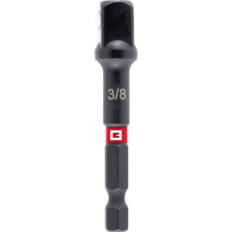Originale Einhell adattatore per chiave a percussione (acciaio CrV, attacco 3/8", lunghezza 65 mm, fosfatato al manganese, resistente agli urti, zona di torsione)