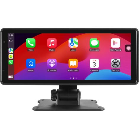 [Schermo completamente laminato 2025] Carplay wireless portatile Android Auto a 60 fps, touchscreen IPS da 8,1 pollici, modalità di visualizzazione BT che supporta i comandi al volante (1/5)