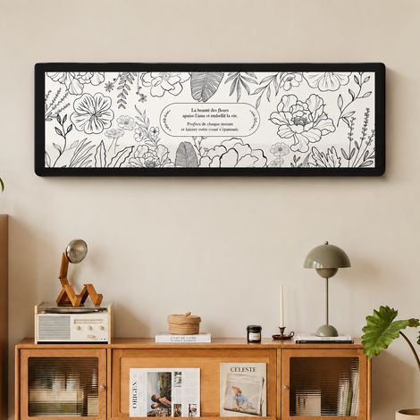 Housse de climatiseur mural en tissu motif grandes fleurs rétro grand 3P 103x24x32cm 3p 103 24 32cm 120 g – Livraison gratuite