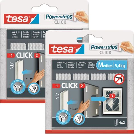 Velcro autoadhesivo TESA con pegamento para pegar fotos, 4 pares M x2
