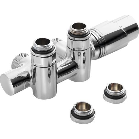 Bruckner Wicher - Kit de raccordement thermostatique, raccord central 50 mm, chrome 600.331.1 (1/4)