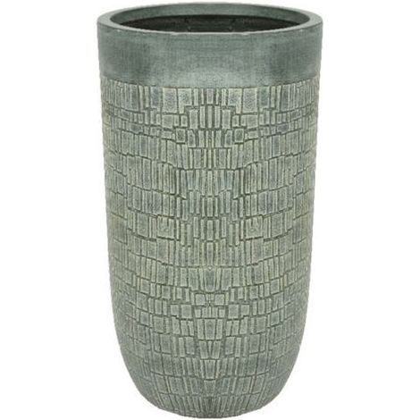 Vase haut vert 24 x 49 cm