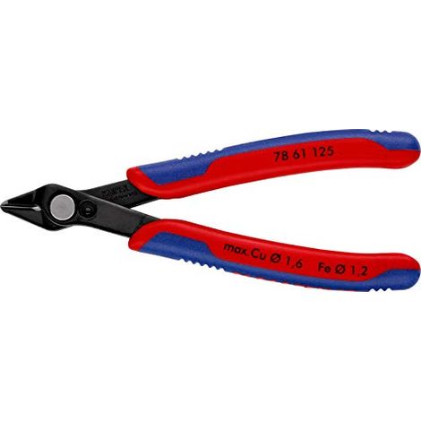 Knipex Electronic Super Knips Brunita, Rivestiti in Materiale Bicomponente 125 Mm (Confezione Self-Service/Blister) 78 61 125 Sb (1/4)