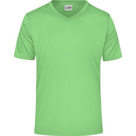 James & Nicholson Herren T-Shirt Active-V JN736 Gr. 3XL lime-green