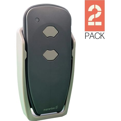 DIGITAL D382-868 MHz Télécommande 2 boutons MARANTEC Pack de 2 (1/2)