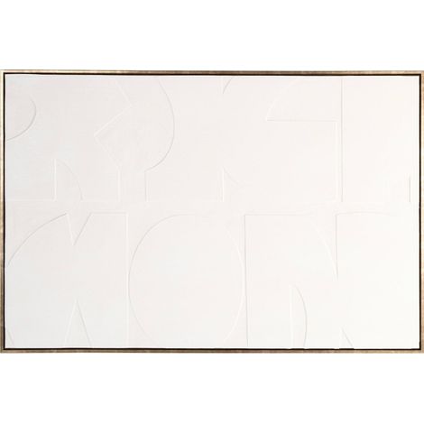 Décoration murale élégante blanc tissu relief raffiné - blanc cassé élégant (1/5)