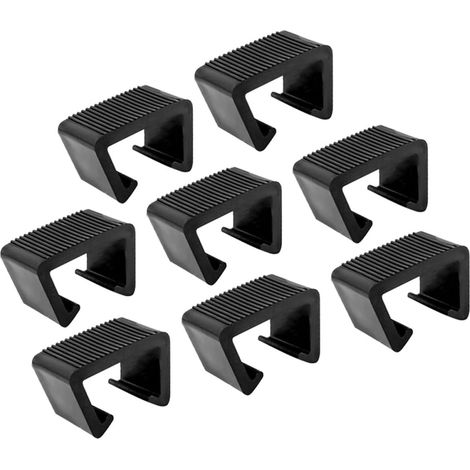 Healeved Lot de 8 clips fixation ultra-résistants pour mobilier jardin, en plastique ABS, fixer