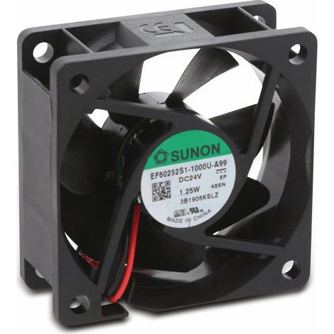 Ventilateur axial SUNON, EF60252S1-1000U-A99, 60x60x25 mm, 24 V/DC