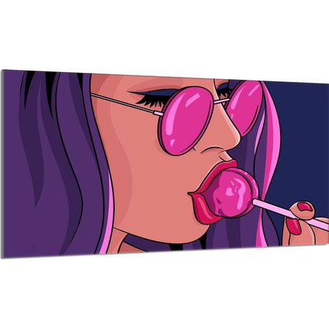 Glasschutzplatte für den Herd 90x52 Frau (1/5)