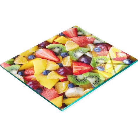 Dekoratives Servierbrett aus Glas für Snacks und geschnittenes Obst, 60 x 52 cm (1/5)