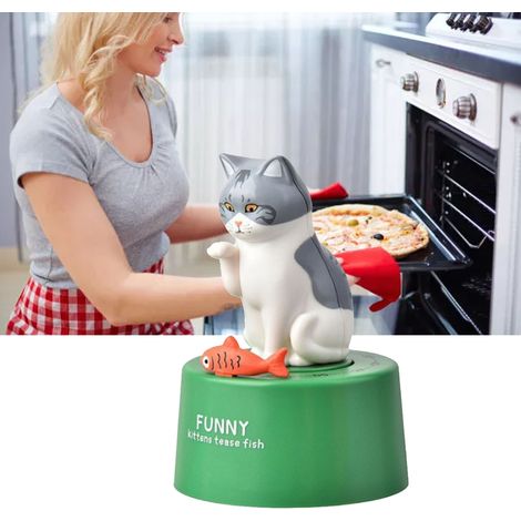 Minuteur de cuisine mécanique en forme d'animal mignon, avec compte à rebours visuel de 60 minutes, idéal pour les cadeaux de Noël, la cuisine, la pâtisserie, les études, le sport et la décoration int (1/5)