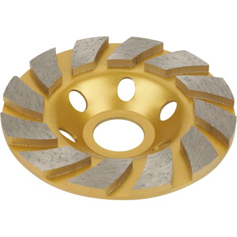 100 mm x 4,5 mm segmentierte Diamantschleifscheibe, 6 Löcher, für Marmor, Beton und Stein (1/5)