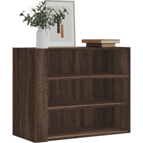 Wandregal Braun Eichen-Optik 75x35x60 cm Holzwerkstoff vidaXL (1/5)