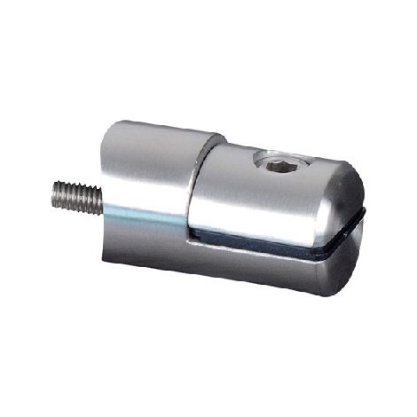 [QUALITE FRANCAISE] - Connecteur pince pour tôle de 1,5 à 4mm sur tube Ø42,4mm - Longueur 39mm - Inox 304 - À visser