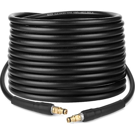 10m Tuyau de Remplacement Haute Pression Tuyau de Rechange avec Connecteur Rapide de Type Clic pour Nettoyeur Haute Pression Kärcher K2 K3 K4 K5 K6 K7 (1/4)