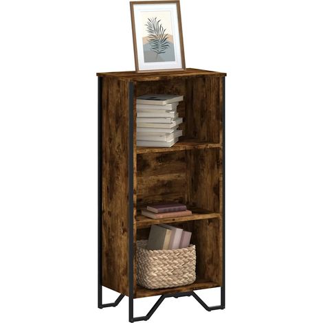 Bücherregal Räuchereiche 50x31x106 cm Holzwerkstoff