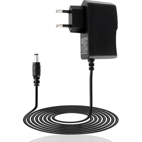 9V DC 1A Netzteil, Universal-Wechselstromladegerät 100–240V 50/60Hz, kompatibel mit TV-Boxen, Routern, Überwachungskameras, Mini-Ventilatoren und LED-Streifen, Schwarz (1/5)