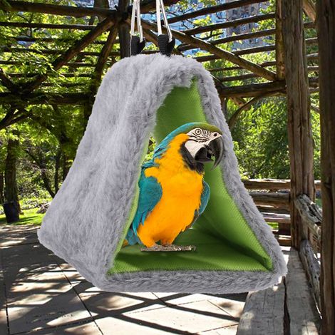 Hamac pour perroquet, nid d'oiseau suspendu, tente triangulaire chaude pour animaux de compagnie (1/5)