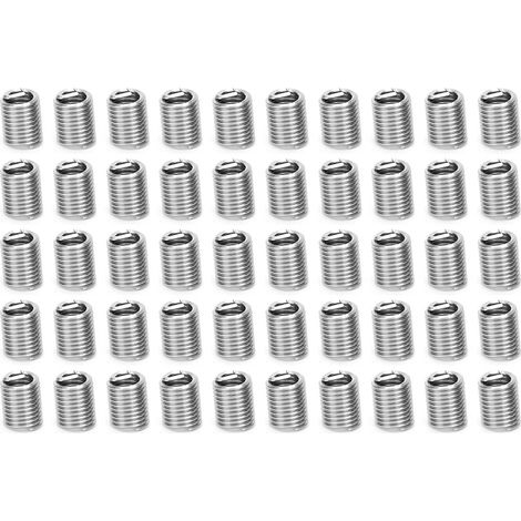 50 inserts filetés M5/16-18 2,5D en acier inoxydable, réducteurs de (1/5)