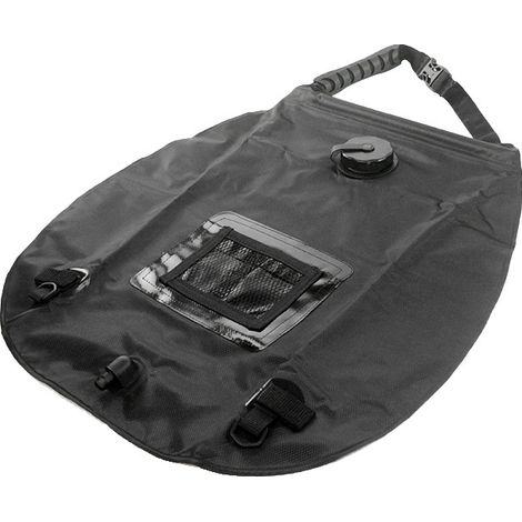 Sac de douche solaire noir pour le camping-AquaForge (1/5)
