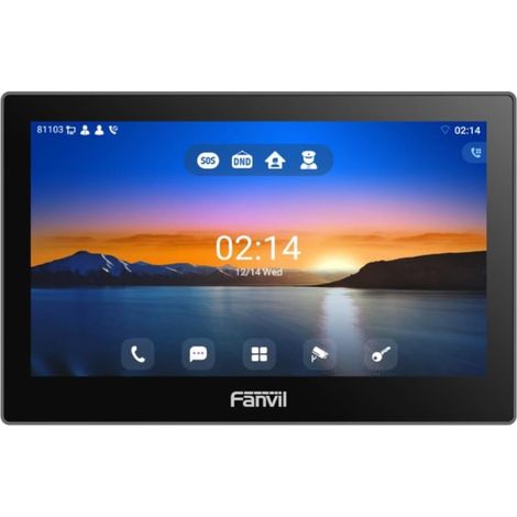 FANVIL I505 W, ÉCRAN TACTILE ANDROID 9.0 7 POUCES, MONITEUR VIDÉO SIP, CONTRÔLE D'ACCÈS