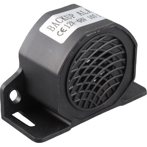 Alarma de marcha atrás de 12V-48V 107±3dB(A) para automóviles, aspiradoras BiBi, alarma de marcha atrás impermeable IP67 para camiones, excavadoras y equipos de construcción. (1/5)