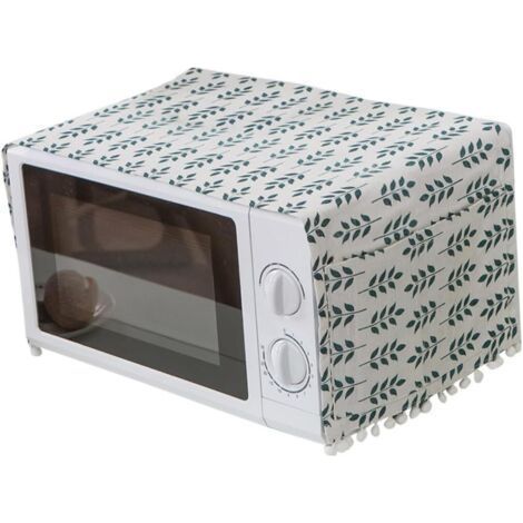 Couvercle de protection micro-ondes serviette hotte de four à micro-ondes couvercle du four couvertures anti-poussière cache-poussière pour four à micro-ondes Green (1/5)