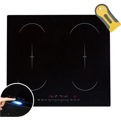 AREBOS induction hob  7200 W  4 hobs with 2 double flex zones  59 cm  self-sufficient  with Sensor Touch, timer, childproof lock, overheating protection, auto switch-off (1/5)