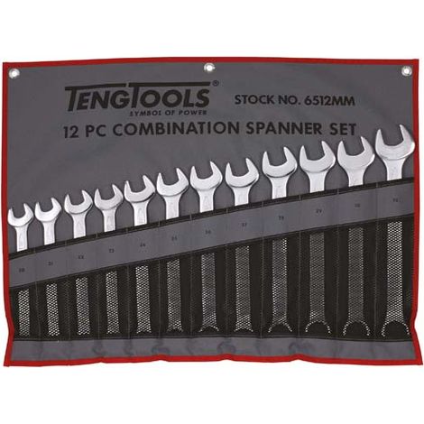 Juego de llaves combinadas  TENGTOOLS 6512MM 151590205