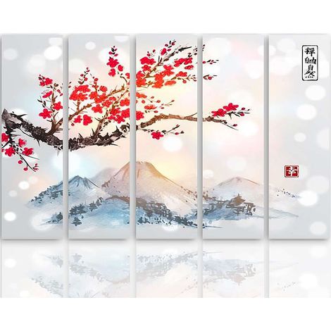 Tableau paysage japon 4 - 200 x 100 cm (1/5)