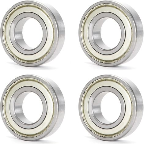 4 Pièces Roulements à Billes 608ZZ 8x22x7mm Acier Chromé avec Joints Métalliques Doubles Roulement à Billes à Gorge Profonde (1/5)