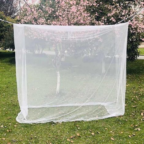 Moustiquaire pour Lit de Camping avec Sac de Transport Moustiquaires Portable Facile à Installer pour Extérieur Intérieur Voyage Pique-Nique,220x200x200cm (1/5)