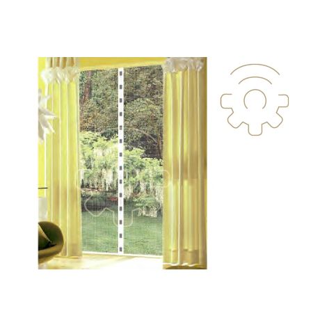 moustiquaire avec 9 aimants blanc 120 x 250 cm pour portes de porte