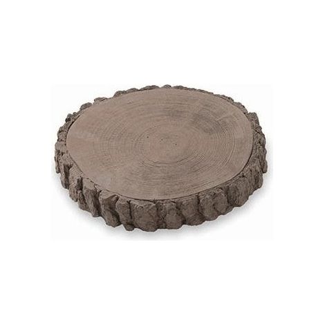 Rodaja de Sendero Madroño - paso circular con aspecto de tronco - Ø 29 × 4 cm - Unidad - Roble (1/2)