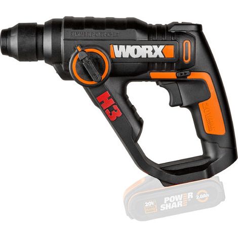 Worx H3 Akku Bohrhammer 20V ohne Akku und Ladegerät WX390.9