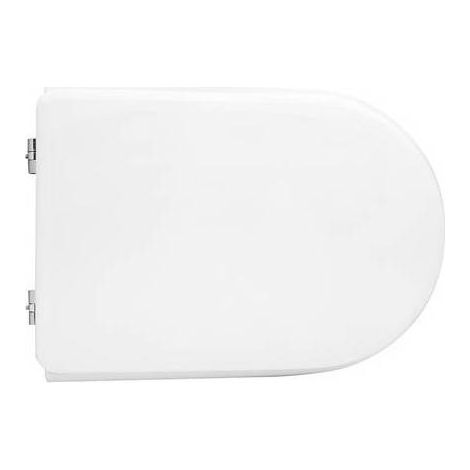SIÈGE DE WC POUR CUVETTE ASTRA SÉRIE 85 FORME 7 Dimensions : Blanc - Charnières à anneaux