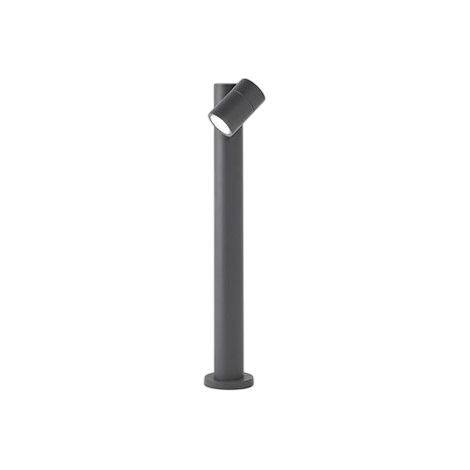 Borne de jardin à tirer avec 1 ampoule E27 max. 35W, IP65, aluminium peint, borne extérieure, anthracite - Perenz