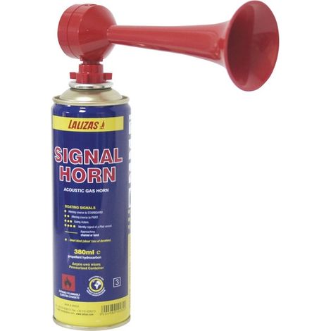Corne de brume à gaz - LALIZAS - rouge - 380 ml